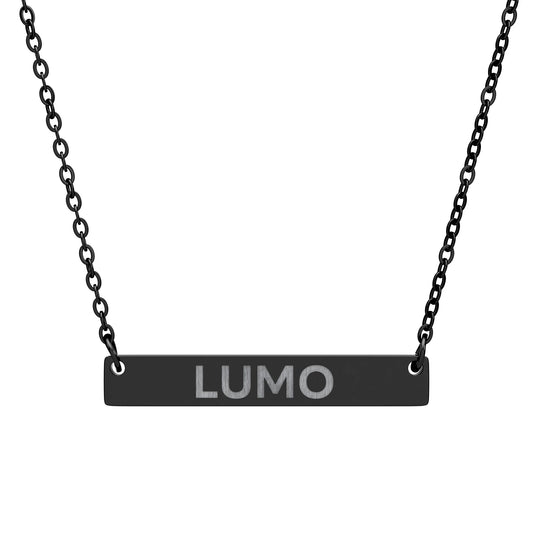 Lumo Horizontal Bar Necklace (Engraving)